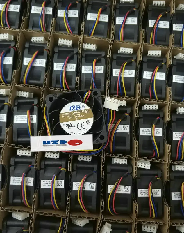 

AVC 4CM DBTA0420B2U 4020 12V 0.50A охлаждающий вентилятор 40*40*20 мм 4 провода