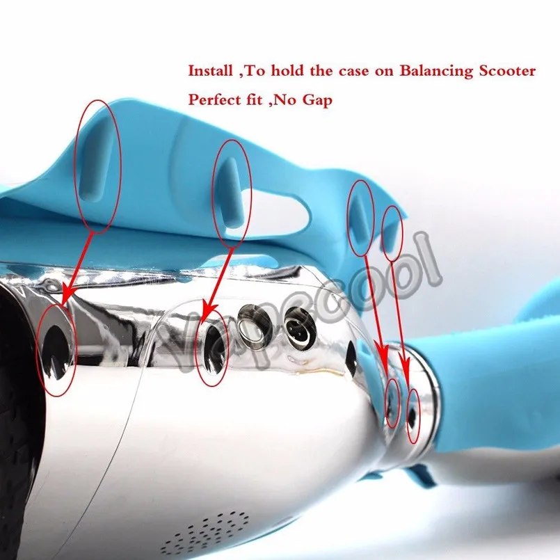 1 шт., 6,5 дюймов, чехол на колесико для гироскутера, противоскользящий, декоративный и защитный смарт-чехол для гироскутера