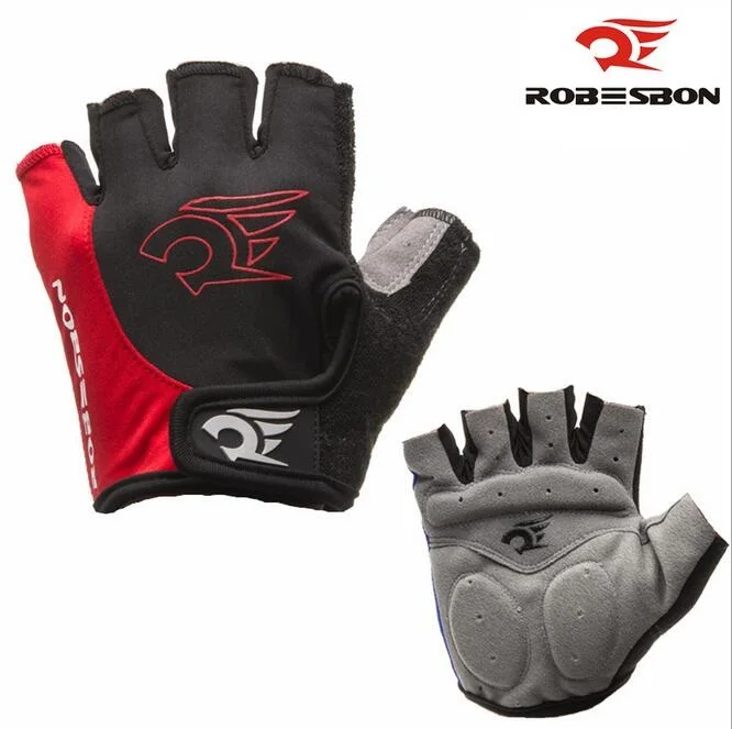 

ROBESBON Unisex Cycling Gloves Half Finger Anti Slip Gel Pad Motorcycle MTB Rode Bike Sports Gloves Womens Mens Bicycle Gloves
