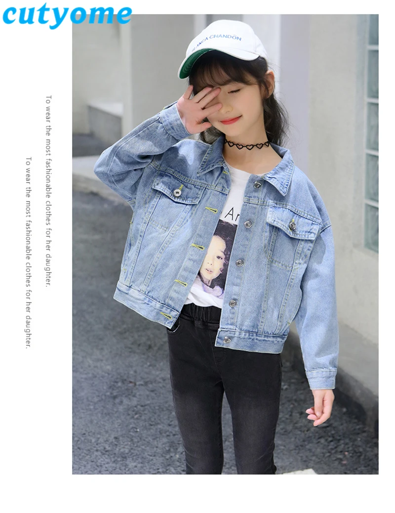 teenage girls ruffles denim jacket3