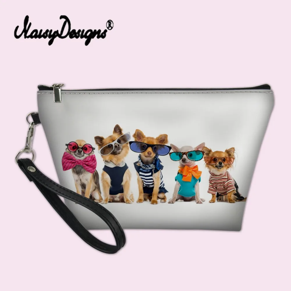 

Noisydesigns Women Makeup Bags Chihuahua Cosmetic Box Beauty Girls Make Up Organizer Toiletry Bag Kits Storage Travel Wash Pouch