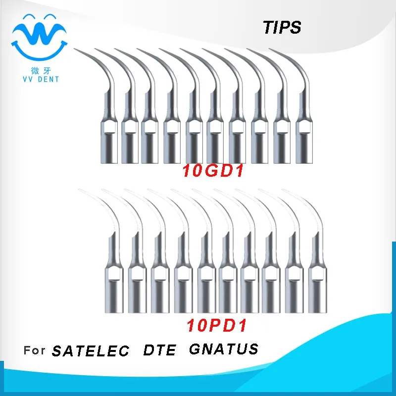 20 шт наконечники для скалера, стоматологические наконечники, используемые для SATELEC, DTE, GNATUS, HU-FRIEDY IQ, MICODONT SE