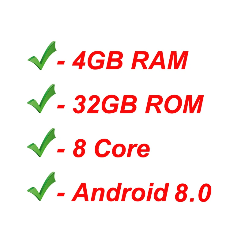 

Add $30 to upgrade to 4GB RAM + 32GB ROM + 8 core + Android 8.0 version