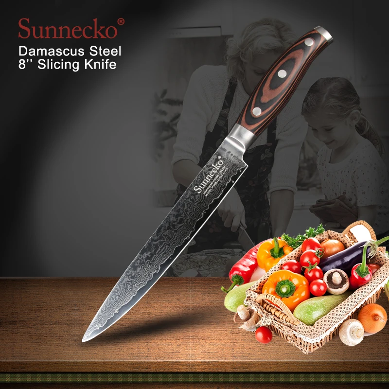 SUNNECKO 5 шт. Кухня Santoku принадлежности для шеф повара набор ножей карвинга японской