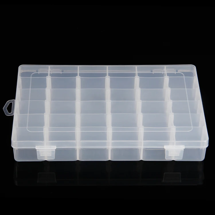 3 шт. Пластиковый Регулируемый контейнер с отделениями для хранения Withe 36 отделений для ювелирных изделий/дома с помощью коробки