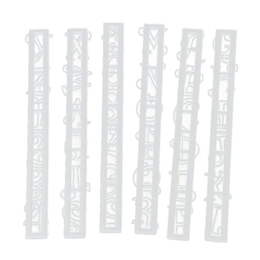 2016 6PC/Set Alphabet And Number Letter Impress Set Cookie Biscuit