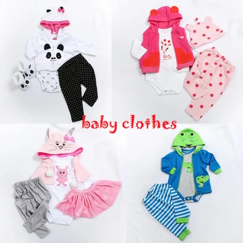 

50-57cm /45-50cm Reborn Silicone Babies dolls clothes fashion baby roupa clothing newborn baby dolls accessories toy gifts