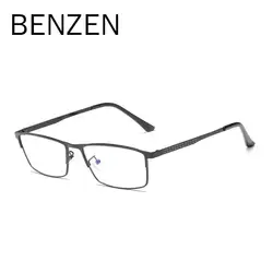Бензола классические очки с оправой из сплава рама Для мужчин оптическая Оправа очков для близорукости блокировки синий свет компьютерные