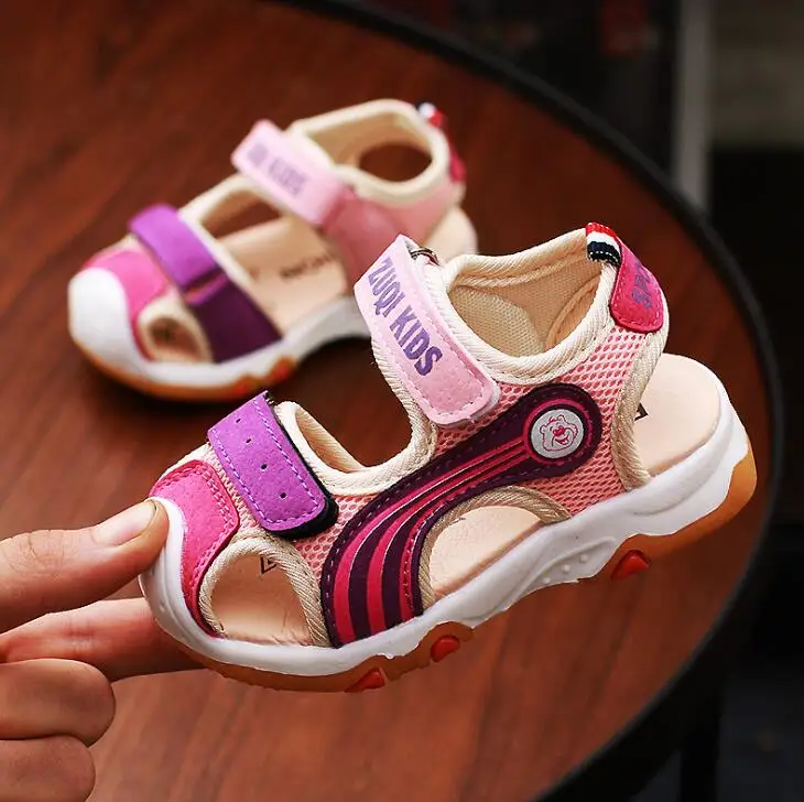 

Good quality Kids Sandals Fashion Brand Baby Non-slip Beach Shoes Girls Mesh Sandals Boys Casual Summer Shoe