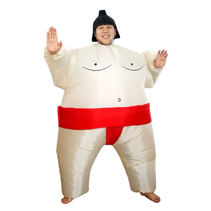 Sumo Sumou Wrestler Sumo надувной костюм для взрослых нарядное платье костюм для вечеринки Хэллоуин костюм для мужчин полное тело Рождественская вечеринка