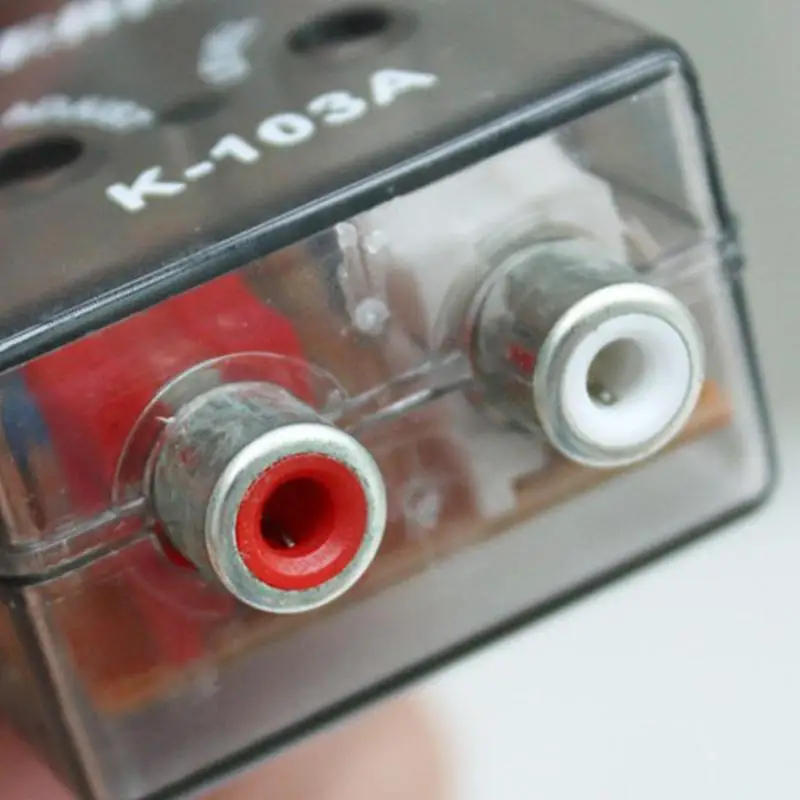 Adeeing Universal RCA Line coche Subwoofer Stero Radio convertidores altavoces alto a bajo coche amplificador de Audio convertidor de impedancia r30 Adeeing Universal RCA Line coche Subwoofer Stero Radio convertidores altavoces alto a bajo coche amplificador de Audio convertidor de impedancia r30