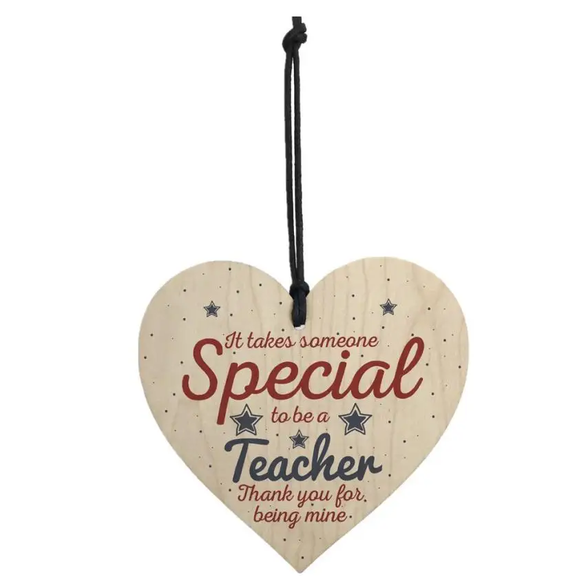 Ручной Работы Висячие сердце подарок для учителя оставить подарок Спасибо Подарки