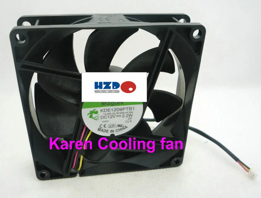 

9 см 9225 12 в 2,2 Вт KDE1209PTB1 AF.GN охлаждающий вентилятор 92*92*25 мм