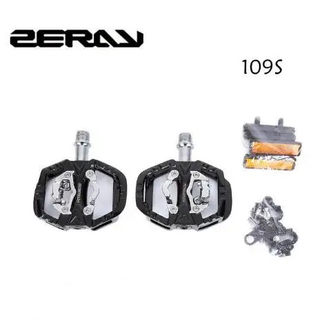 

ZERAY Cycling Road Bike MTB Clipless Pedals Self-locking Pedals ZP-109S Compatible with SPD Pedals Bike Parts Upgrade of zp-108s