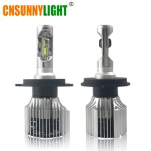CNSUNNYLIGHT Car LED Headlight Bulbs All in One H7 H11 H1 880 H3 9005 9006 9012 5202 72W 8500LM H4 H13 9007 High Low Beam Lights