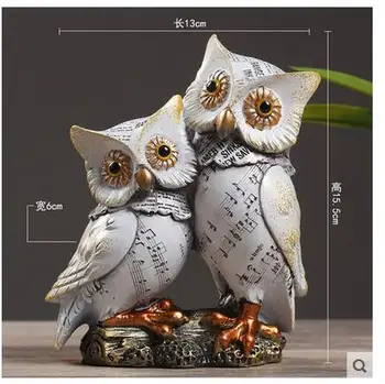 

Home Animal birds simple modern wine cabinet decoration Home Furnishing partition soft outfit owl creative