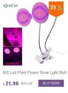 Полный спектр 290 светодио дный завода цветок растет лампочки E27 двойной лампы освещения набор стол зажим-держатель Vegs семена для