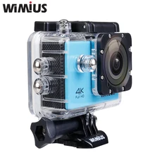 Wimius Action Sports Камеры 4 К Ультра Wi-Fi 2.0 дюймов Объектив 16MP 1080 P Full HD Mini Шлем Автомобильный ВИДЕОРЕГИСТРАТОР Открытый Cam идти Под Водой 40 М Pro