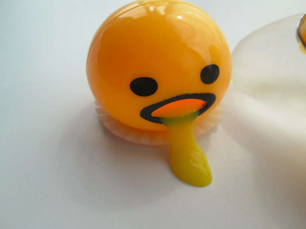 Развлечение смех игрушки Смешные ленивые Gudetama рвота яйцо антистресс новинка для