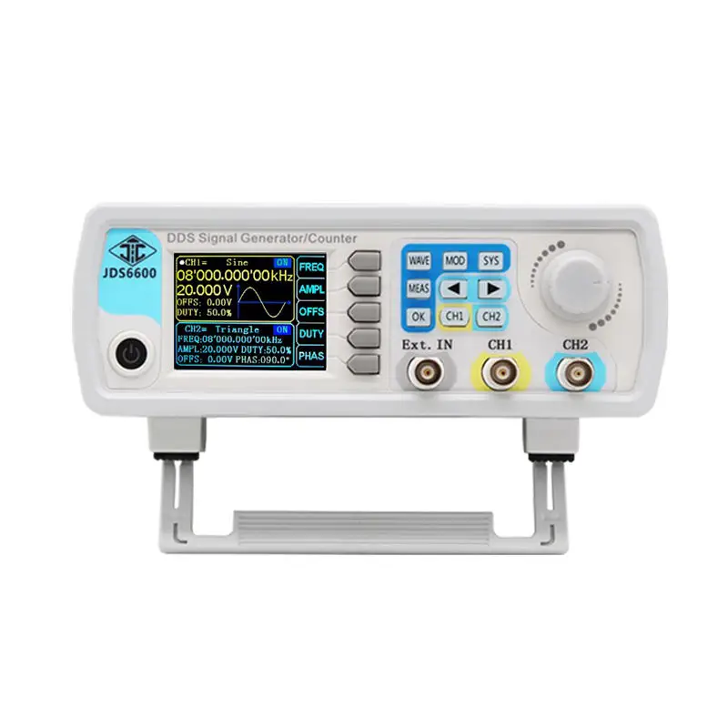 

THGS Juntek Jds6600-60M 60Mhz Signal Generator Digital Control Dual-Channel Dds Function Signal Generator Frequency Meter Arbi