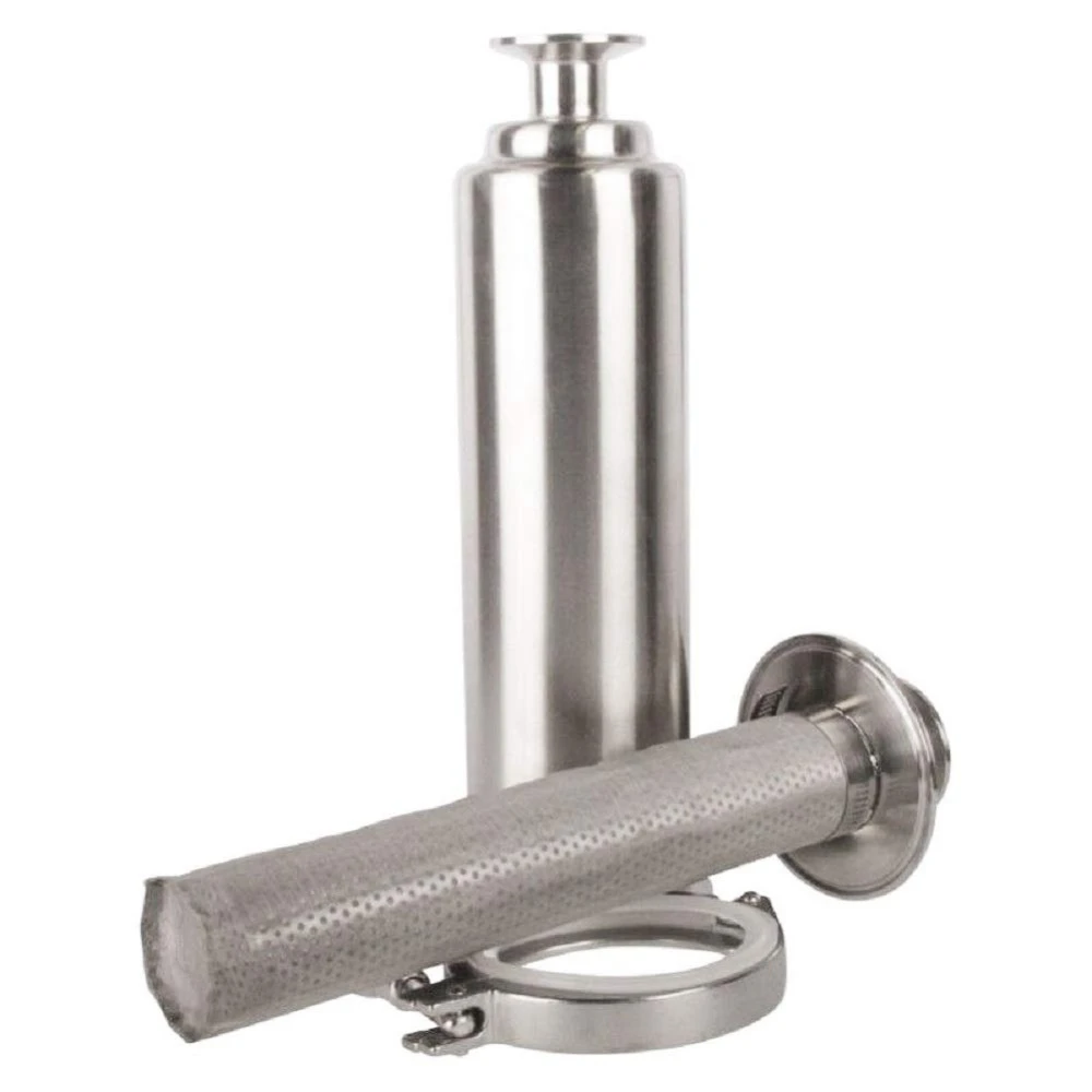 

2 Inch Filter Tri-Clamp Sanitary SS304 Inline Straight Strainer with 100 Mesh Stainless Steel Screen DN 51MM