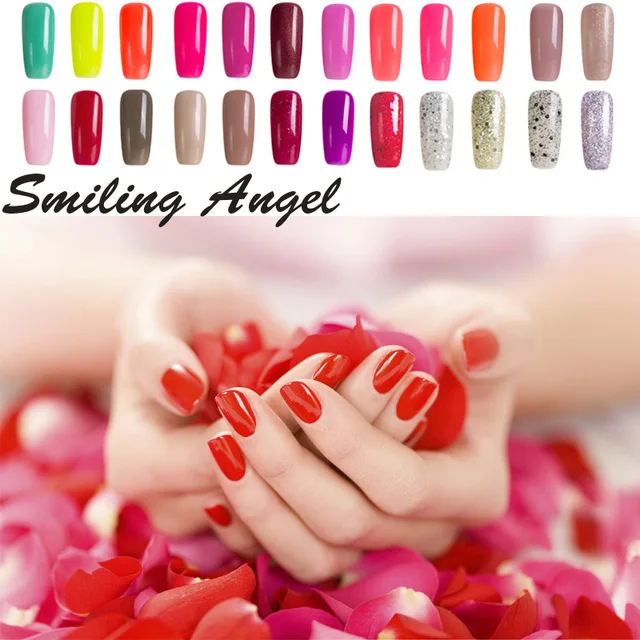 Smiling Angel Nail Gel Polish Gel Long lasting Shining Colorful Soak