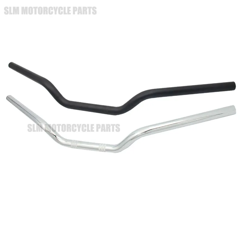 1" 25mm Chrome / Black Custom Motorcycle Iron Tracker Handlebars Drag Bars For Harley Sportster