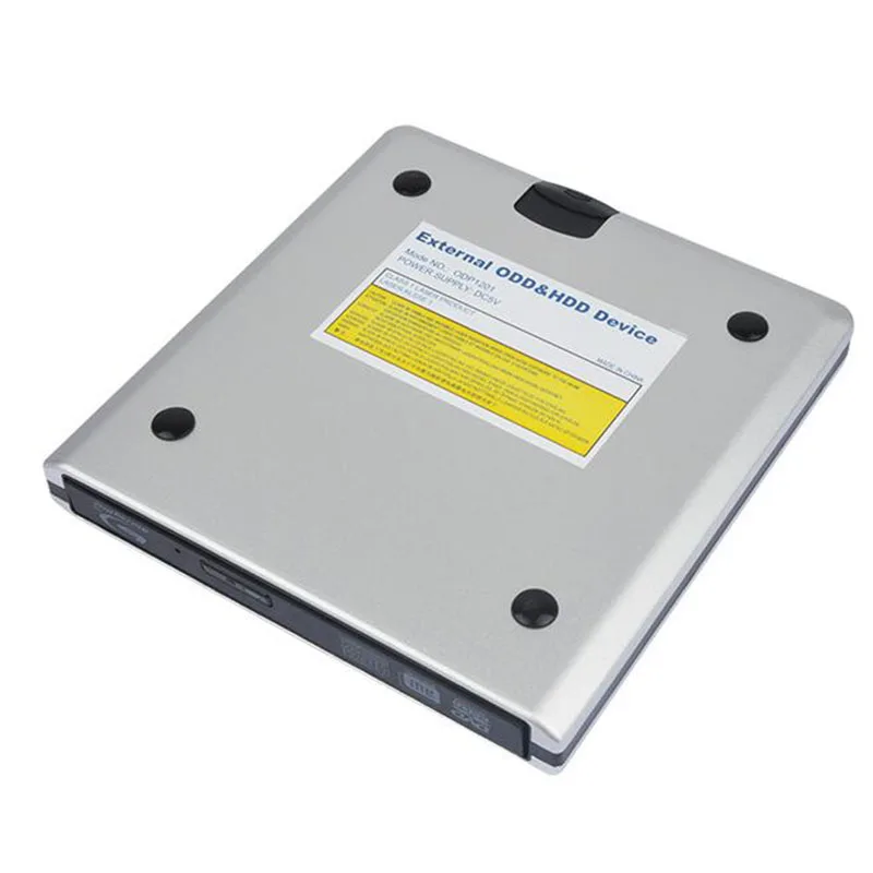 Aluminum case USB3.0 External DVD burner Optical drive / Hard disk swap External burner Optical drive Notebook Drive Silver