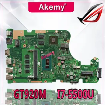 شراءAkemy X555LD اللوحة لابتوب For Asus X555LD X555LDB X555LA X555LB X555L X555 اختبار الأصلي Mianboard 4G-RAM I7-5500U