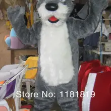 Плюшевый талисман серая собака костюм талисмана собака талисман Модный на заказ костюм аниме косплей наборы Маскотте маскарадный костюм карнавальный костюм