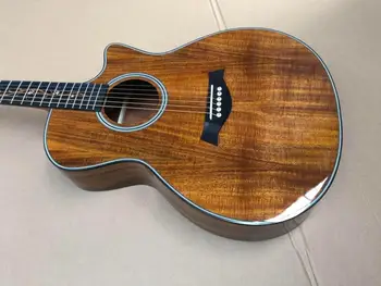 

vine Ebony Fretboard KOA K24 acoustic guitar Chaylor KOA wood electric acoustic guitar Free Shipping KOA K24ce acoustic guitar