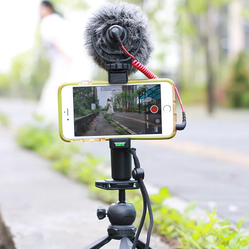 Rode VideoMicro микрофон на камеру с Rycote Lyre Shock Mount Video Mic Free Deadcat для iPhone Canon Nikon DSLR камеры