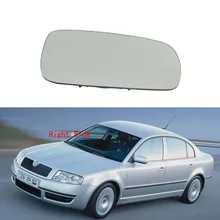 Lato destro Lato Passeggero Per Skoda Superb 2001 2002 2003 2004 2005 2006 2007 2008 Porta Laterale Posteriore Specchio Riscaldato vetro
