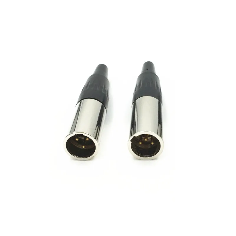 10 шт./лот Высокое качество Мини XLR 3Pin штекер маленький Аудио Микрофон Разъем для MIC