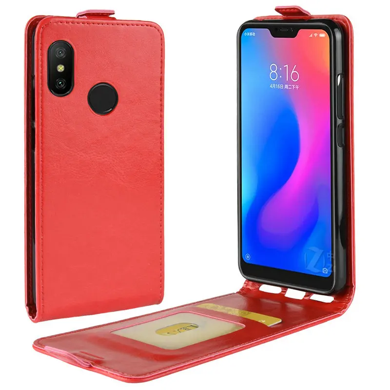 Роскошный Ретро Кожаный чехол для Xiaomi Redmi 6 Pro Mi A2 Lite 32 Гб 64 кошелек Флип Кожаные