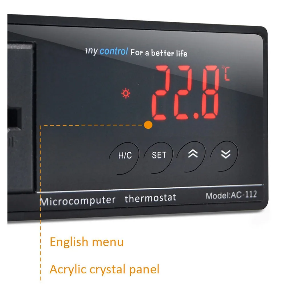 

Aquarium Digital Display Thermostat Reptile Greenhouse Temperature Regulator Controller Display Plug-In Thermostat