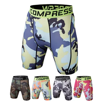 Verano 2019 pantalones cortos de compresión de secado rápido para hombres pantalones cortos de compresión medias atléticas de deporte de gimnasio pantalones cortos para hombres