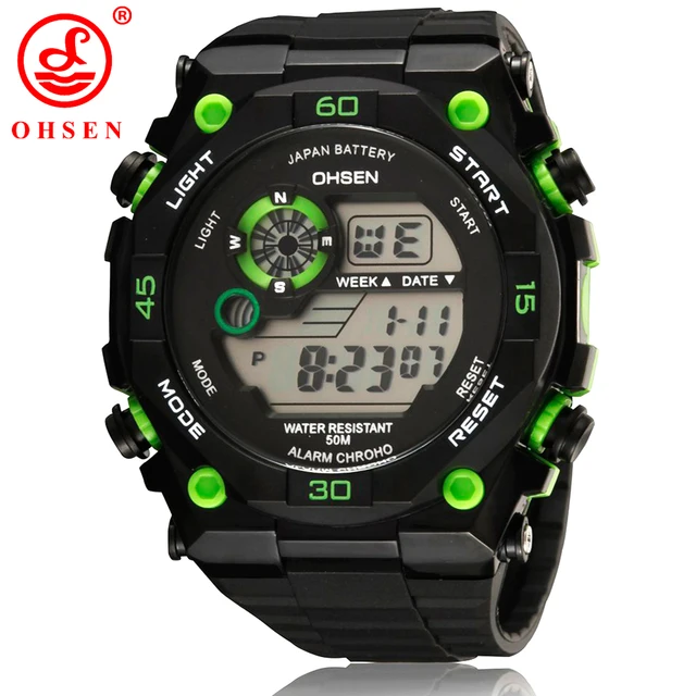 2017 Famous OHSEN Brand Boy Digital Chronograph Hombre Watch Sports Alarm Stopwa 2017 Famous OHSEN Brand Boy Digital Chronograph Hombre Watch Sports Alarm Stopwa