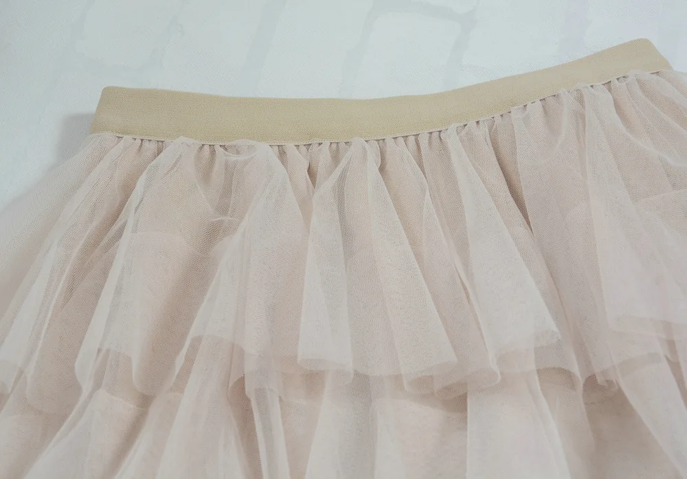Конфеты мульти-Слои Многоуровневое Тюль по щиколотку из сетчатой ткани cakee Слои ed высокой талией длинные юбки