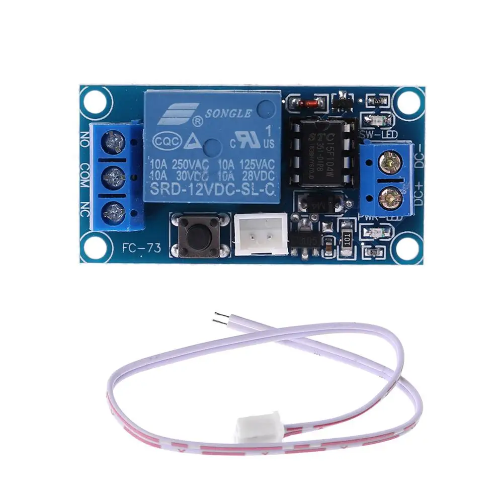 

For 2016 1pc 1 Channel 12V Latching Relay Module with Touch Bistable Switch MCU Control Promotion