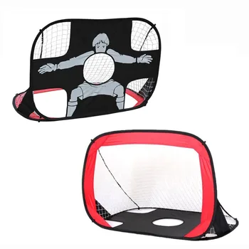 

2 in 1 Pop Up Soccer Goal Portable Soccer Net Kids Soccer Training Target,Durable Polyester Mesh Frame