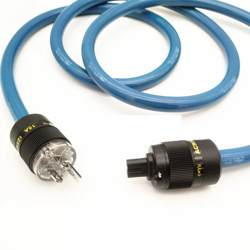 

Hi-Fi SPO-12MF OFC Power cable EU/US power plug Figure 8 C7 IEC connector Amplifier CD DVD player audio AC power cord