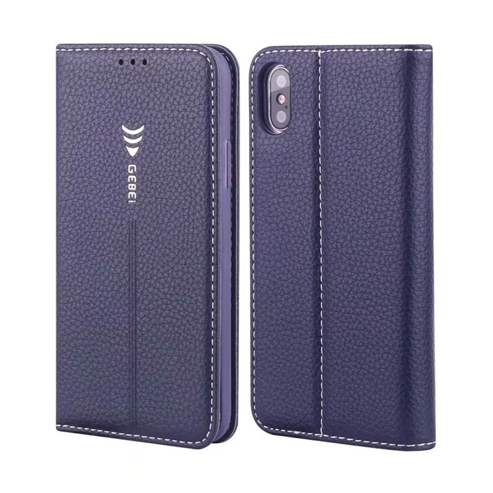 GEBEI for iPhone XS Max Case Cover Flip PU Leather Wallet