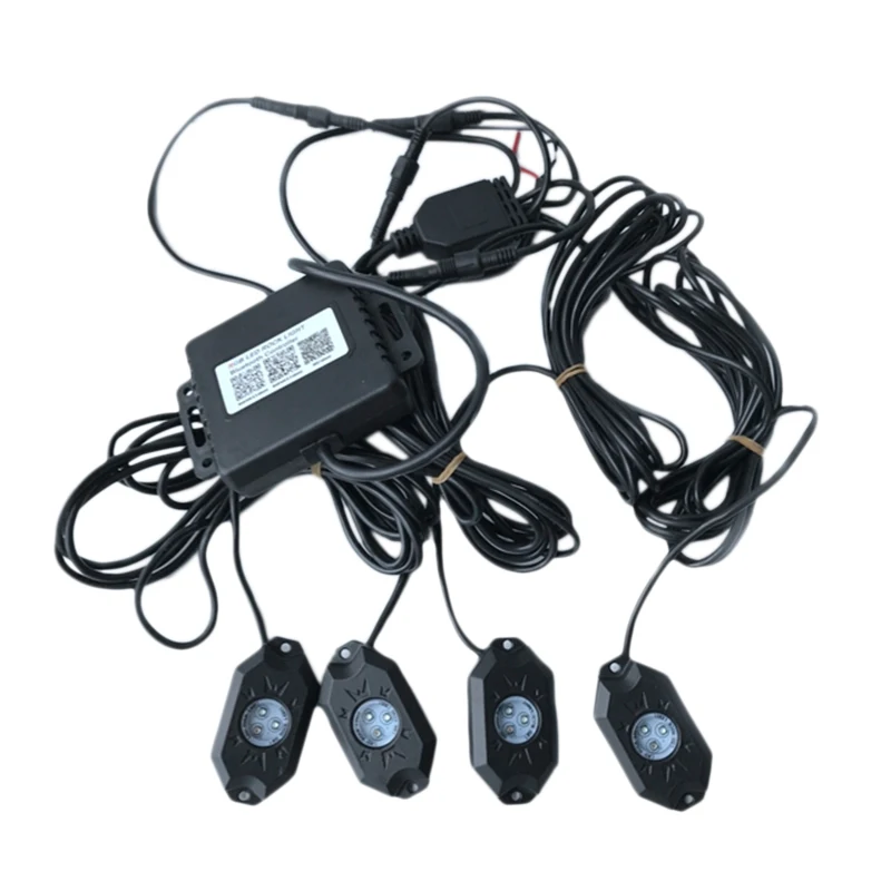 

Rgb Led Rock Lights Bluetooth Multicolor Neon Led Light Kit With Switch For Offroad Suv 4Wd Atv Ute Car Trucks