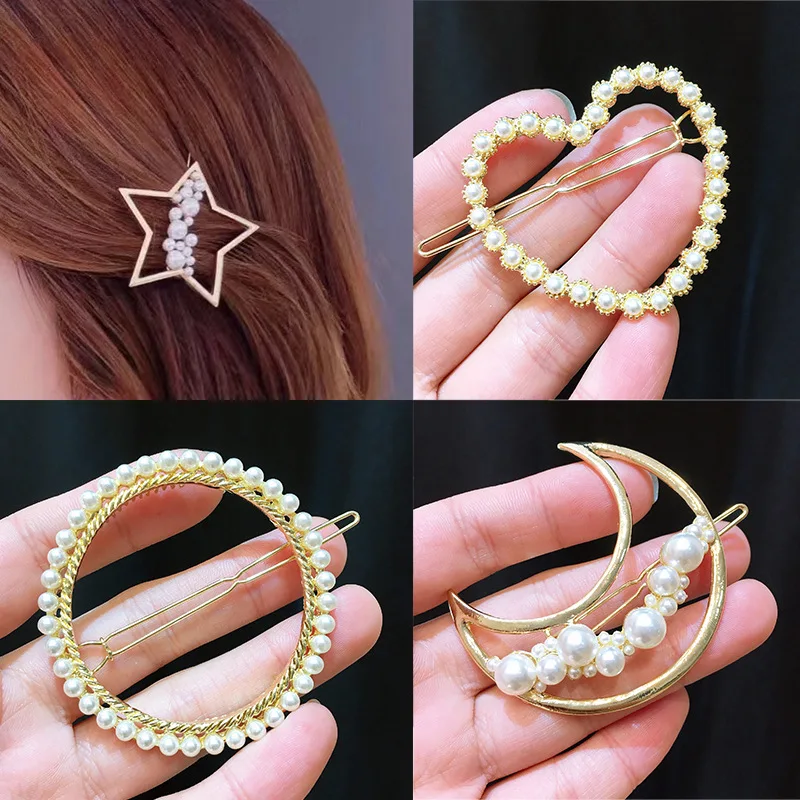 

Korea Full Crystal Geometric Rhinestones Side Bangs Clip Hair Accessories Hair Clips For Women Hairpin Crystal Hairgrips