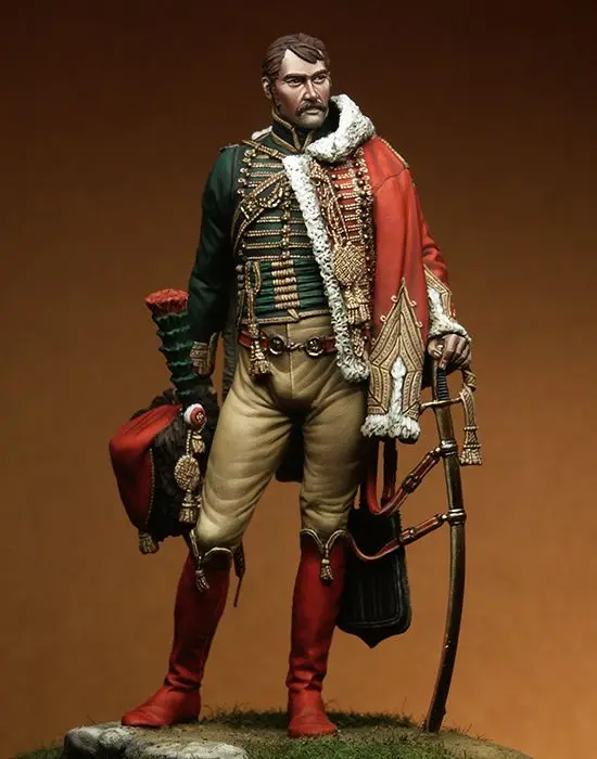 

New Unassembled 1/18 90MM Captain Isidore Martin man soldier 90MM Resin Kit DIY Toys Unpainted resin model
