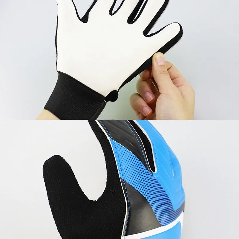 Newly 1 Pair Full Finger Gloves Children Teens Anti Slip Hands Wrap for Football Goalkeeper 19ing Newly 1 Pair Full Finger Gloves Children Teens Anti Slip Hands Wrap for Football Goalkeeper 19ing