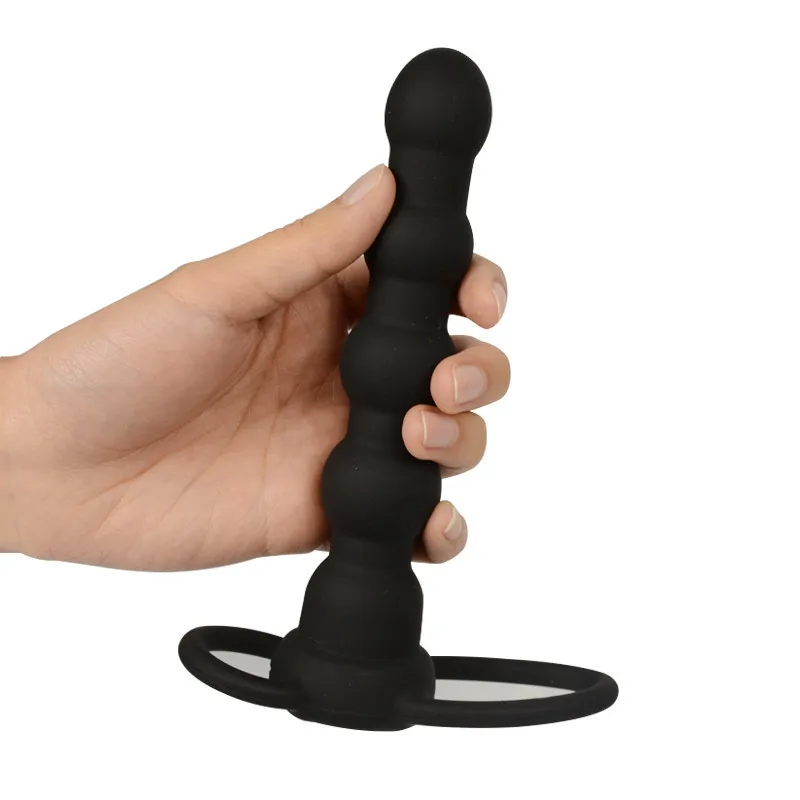 Anal Vibrator Double Penetration Strapon Dildo Vibrator Anal Beads Butt Plug G Spot Vibrator Intimate Adult Sex Toys for Couples02