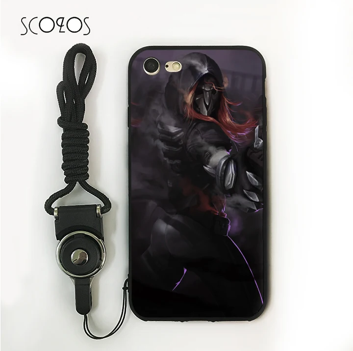 SCOZOS overwatch Phone Case Soft Cover For Iphone X 5 5S Se 6 6S 7 8 Plus |