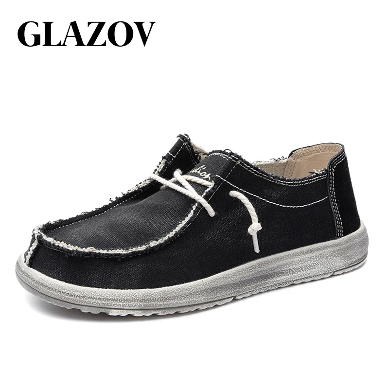 

2019 Summer Outdoor Solid Footwear Vulcanize Shoes Comfortable Men's Flats Canvas Shoes Men Denim Cloth Casual Shoes Size 39-48